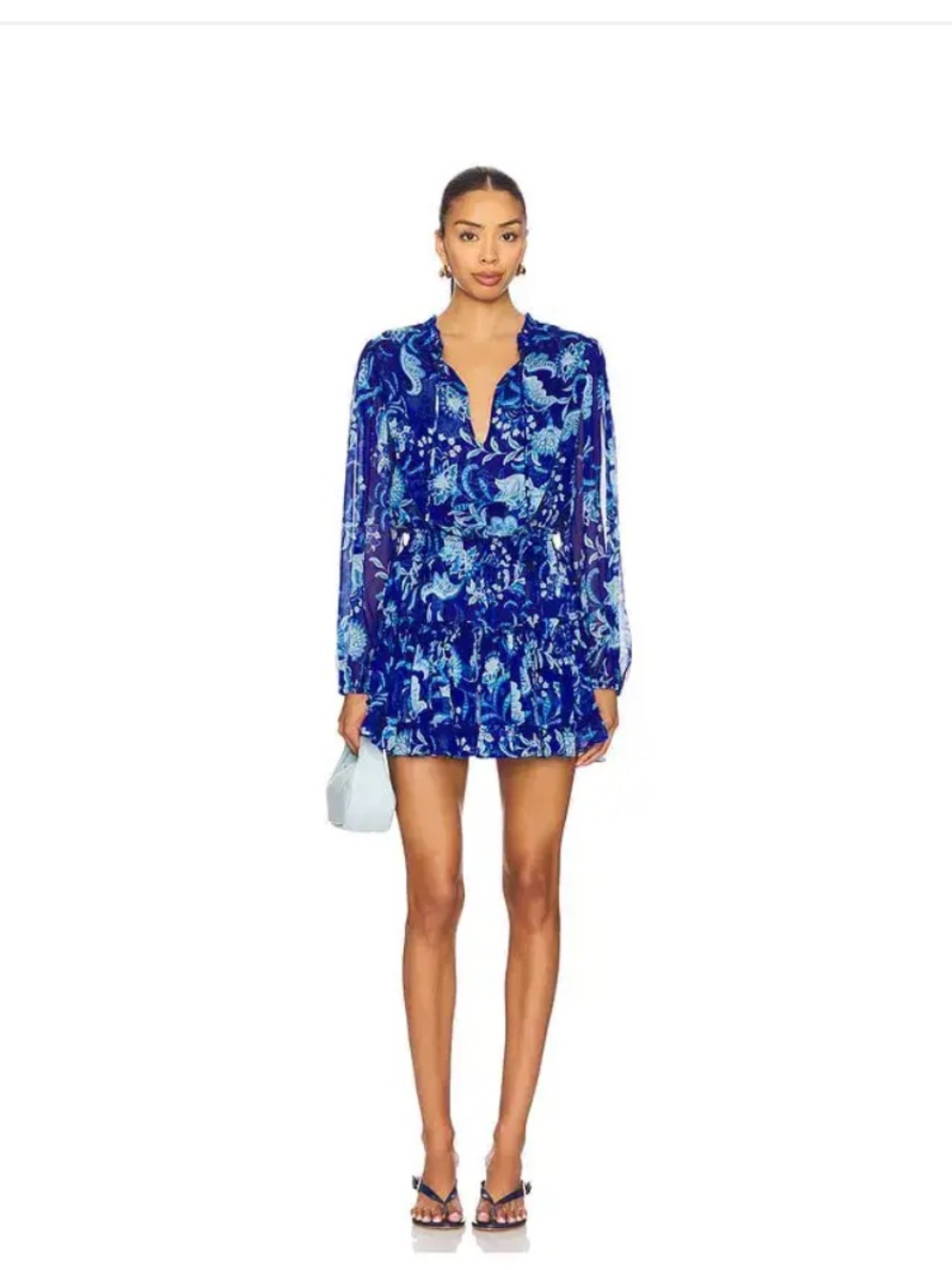 MISA Los Angeles Lorena Tiered Mini Dress